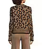 Charlie B Bow Tie Animal Print Cardigan