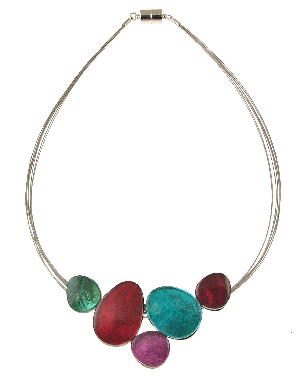 Shoreline Serenade Necklace | Multi-Color Blue or Rainbow