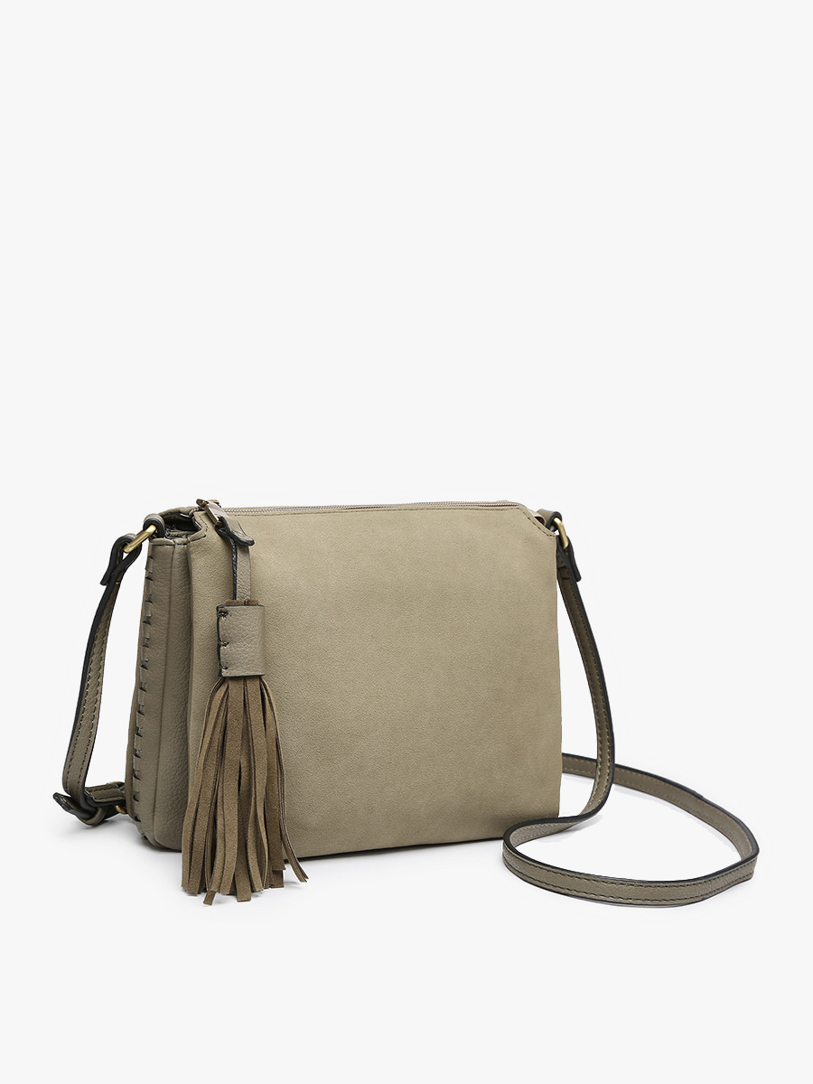 M1918 Sabrina 2 Tone Crossbody w/ 3 Compartments
