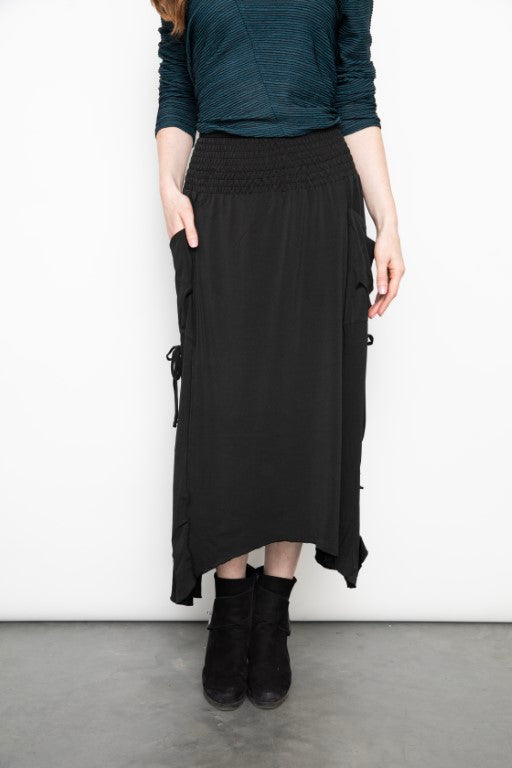 Liv Ruches Skirt Black