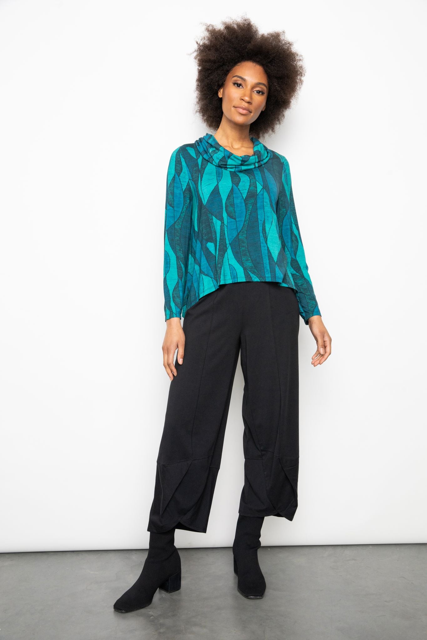Liv Arthouse Cowl Neck Topper
