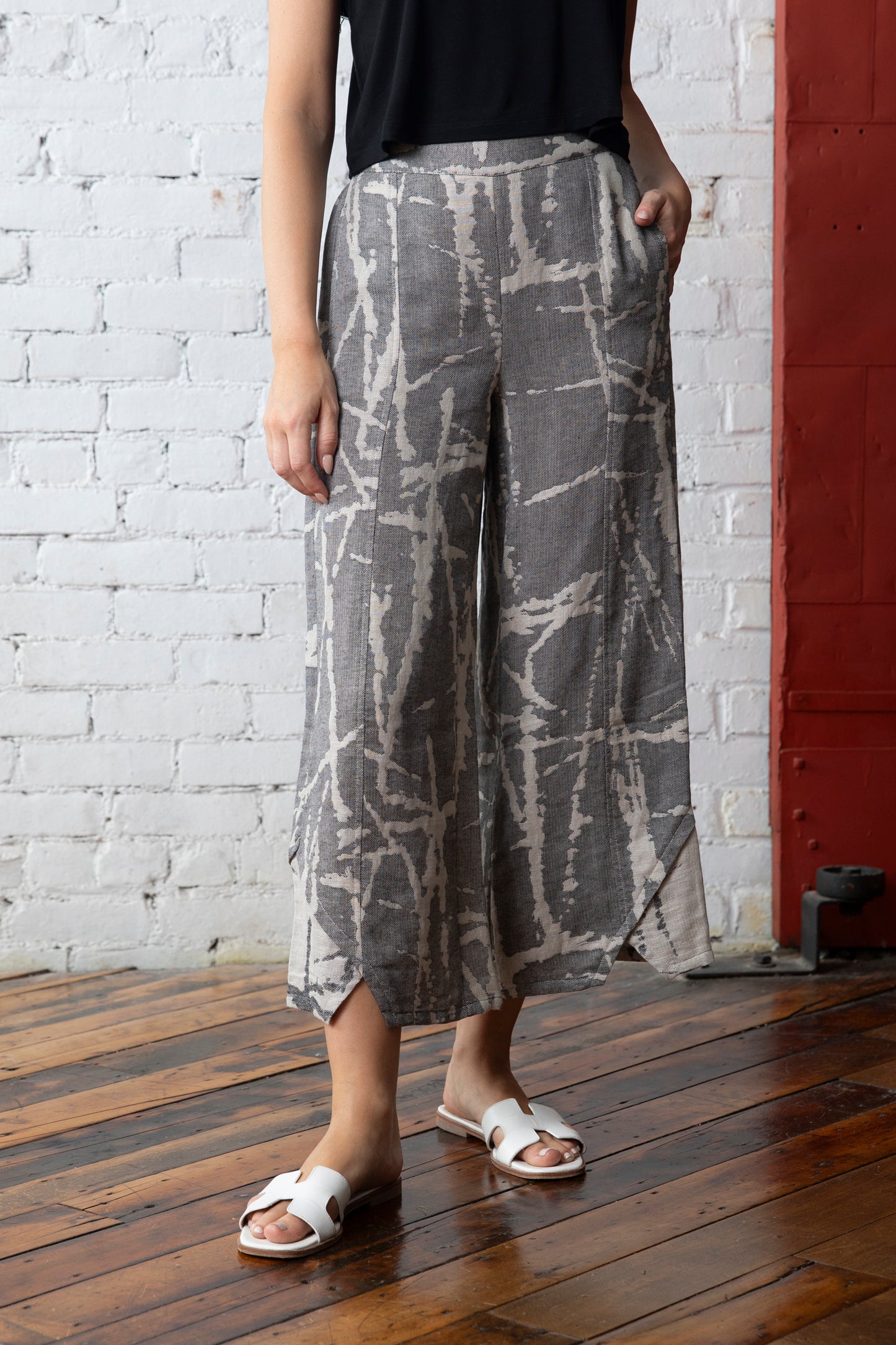 Olivia Yin Yang Jacquard Pants