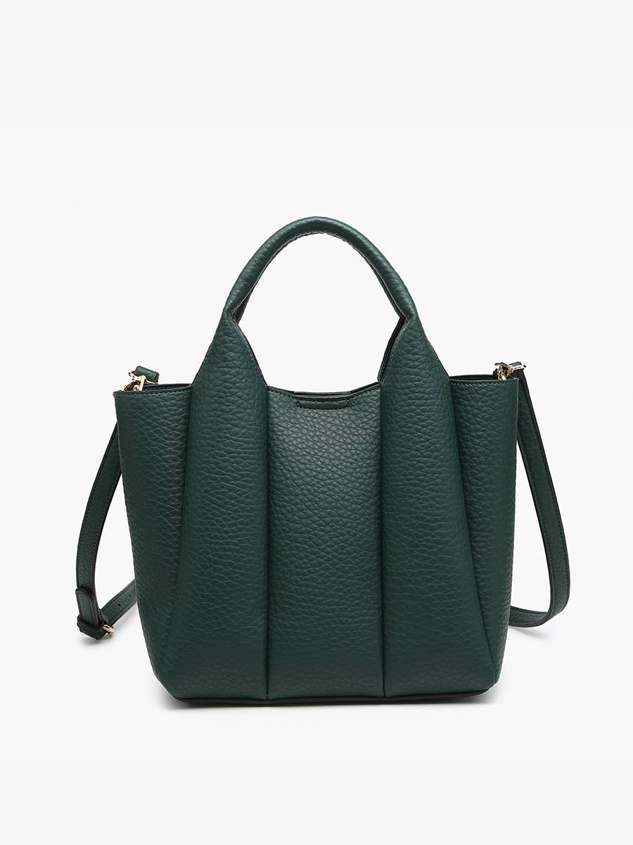 Jen & Co M2597 Maddox Paneled Satchel w/ Long Strap