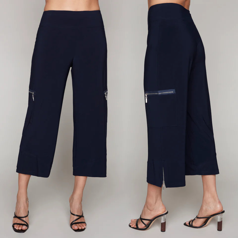 Compli K 3/4 length Zipper Pants Navy