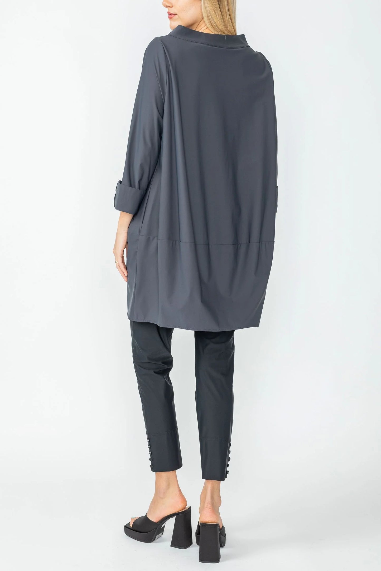 IC Charcoal Boat Neck Top