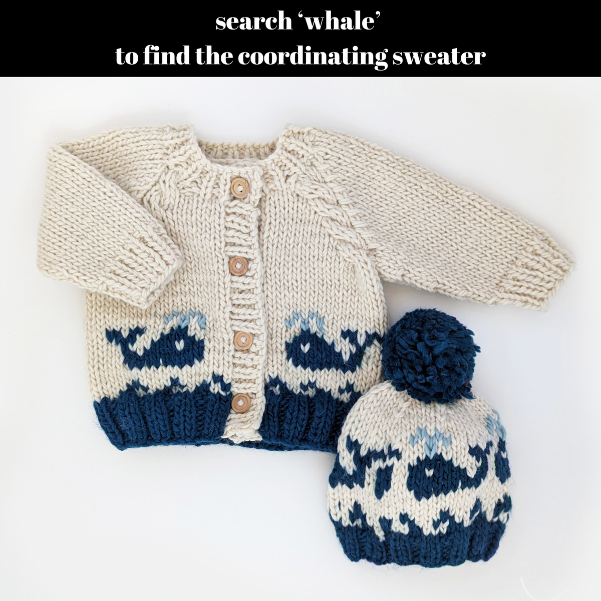 Whale Beanie Hat Baby & Kids