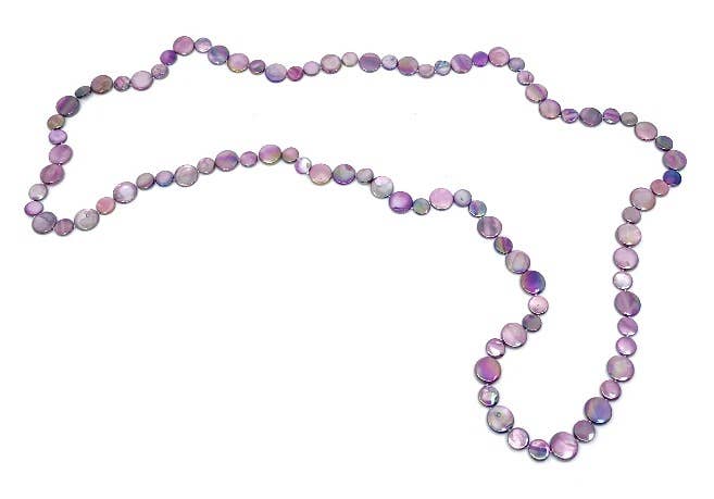 2021 - Purple Single Strand MOP Necklace