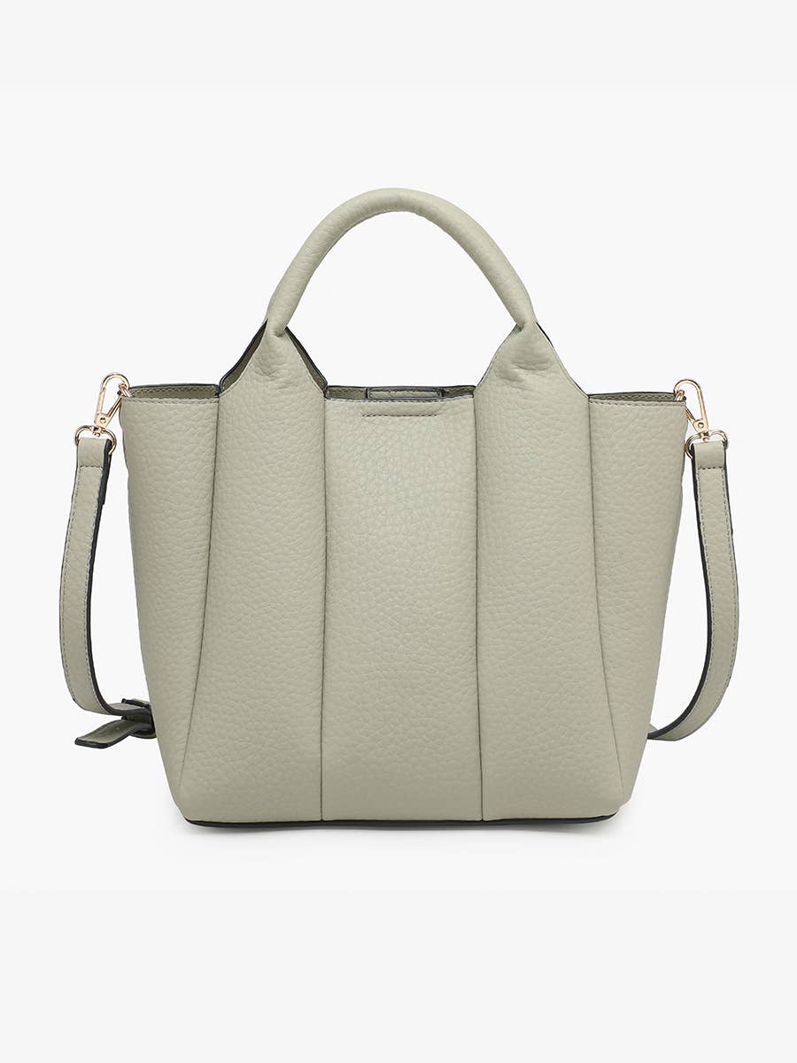 Jen & Co M2597 Maddox Paneled Satchel w/ Long Strap