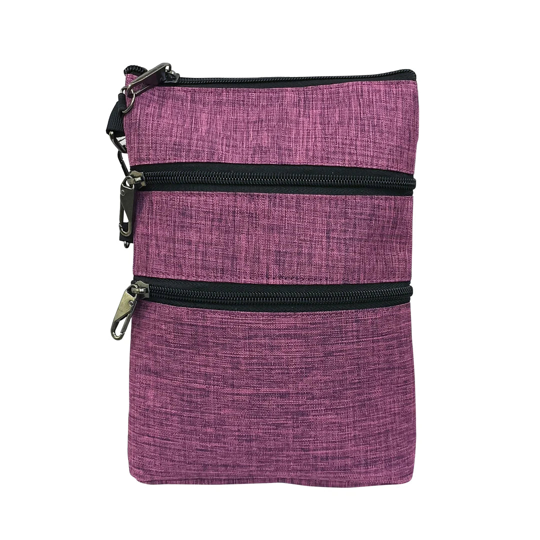 Calla 3 Zipper Cross Body Canvas