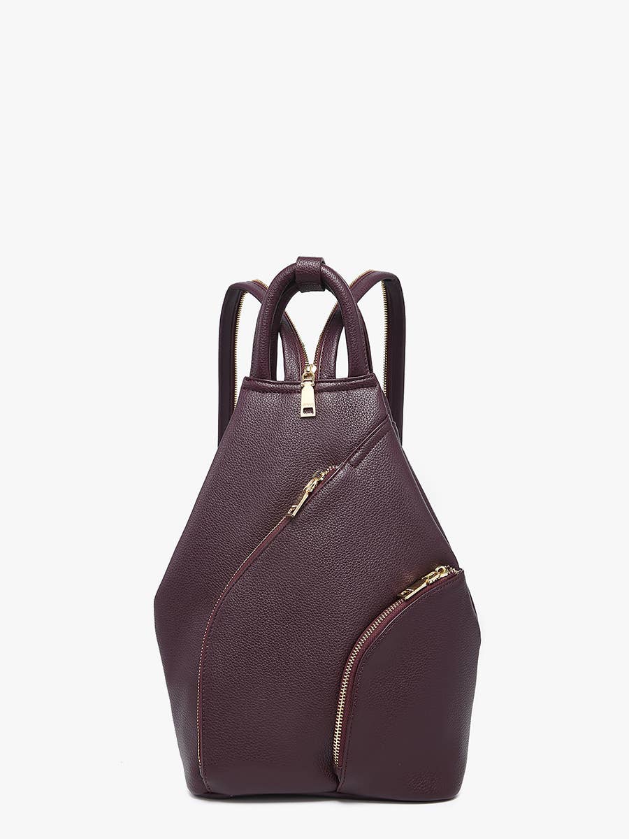 Jen & Co. Maura Diagonal Zipper Backpack