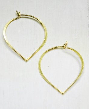 Sosie Lotus Hoop Earring