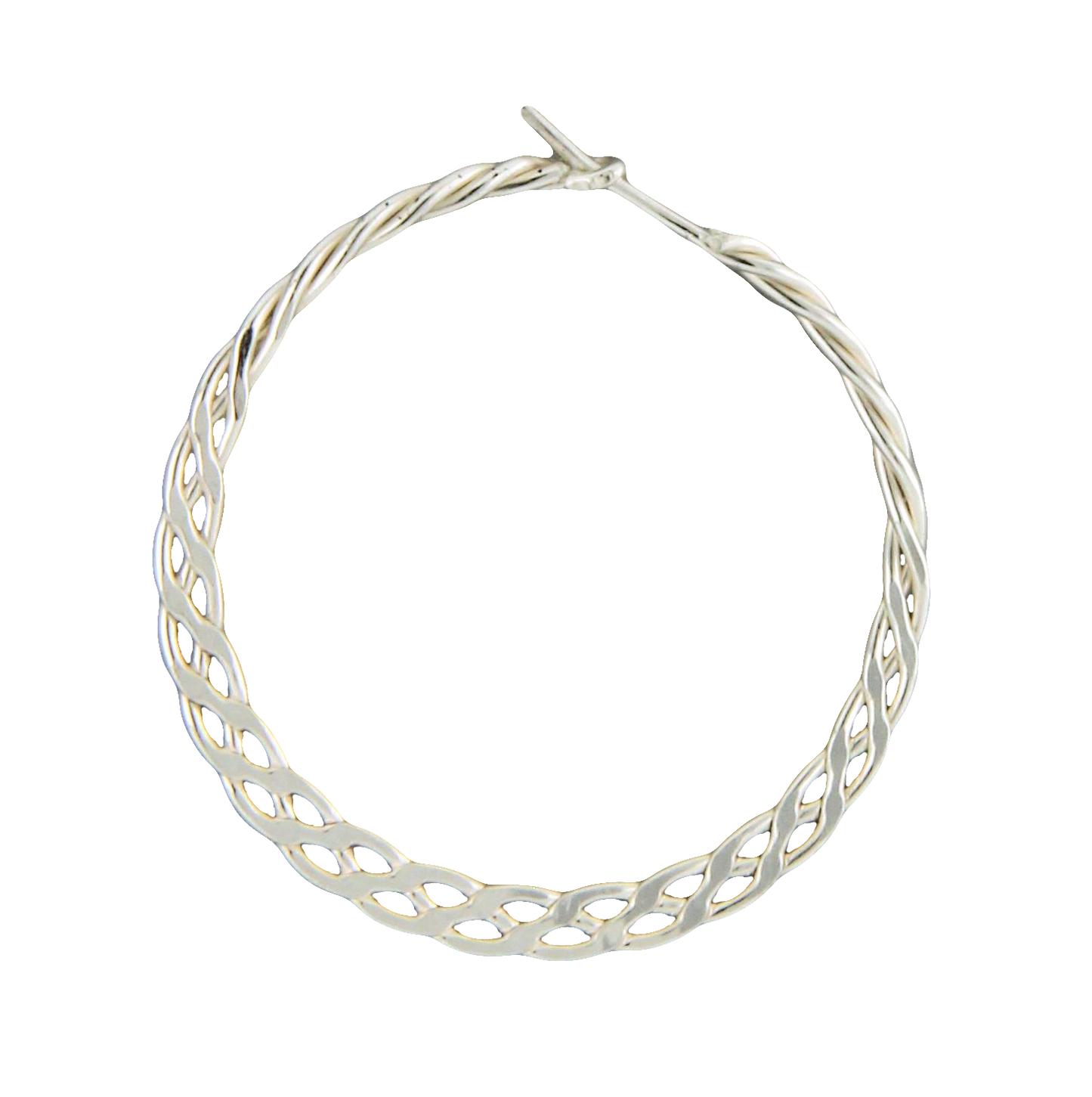 Braided 20mm Hoop Earring