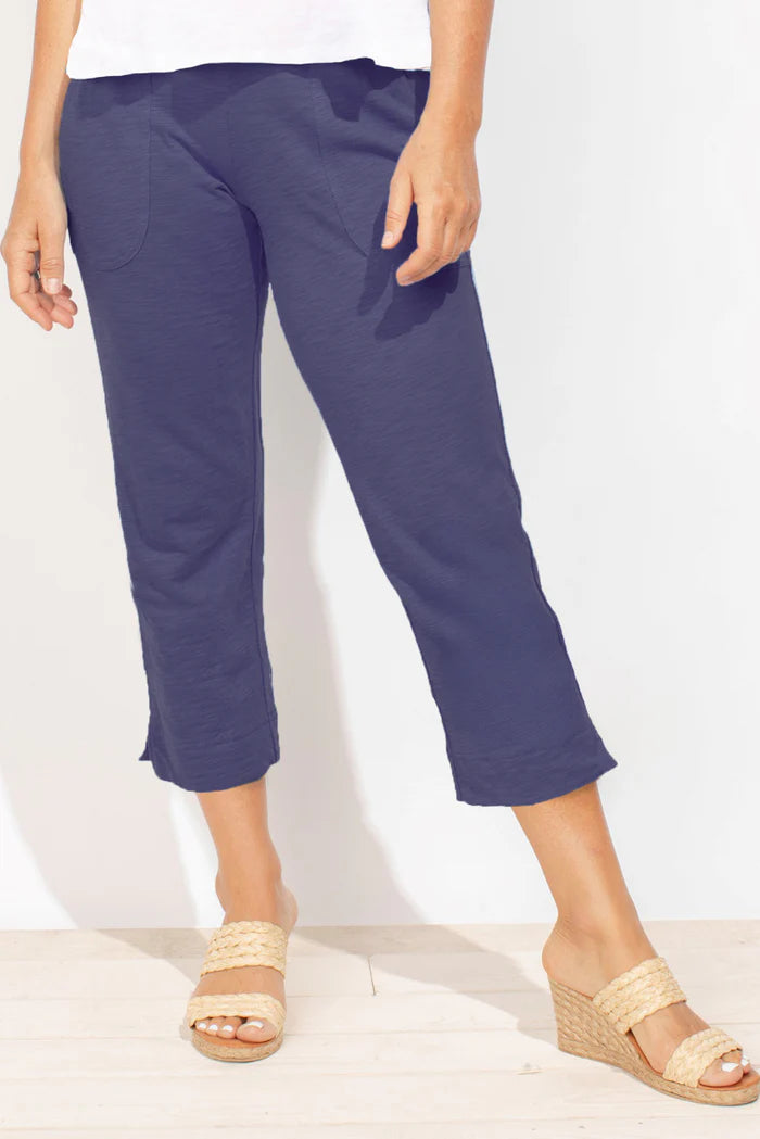Escape Cotton Slub Capri's