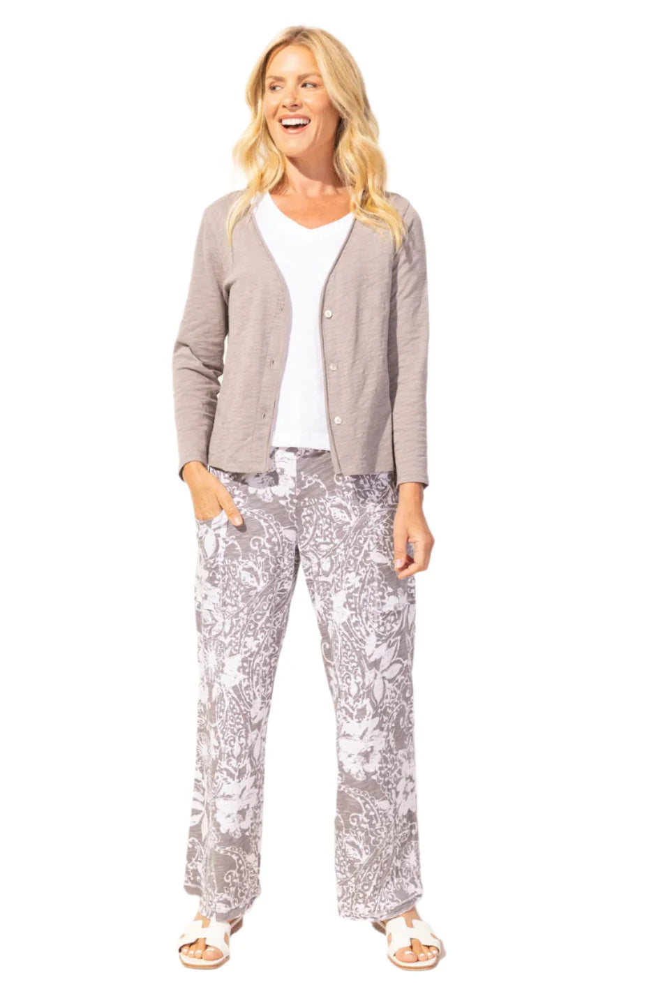 Escape Paisley Scroll Pocket Flood Fog