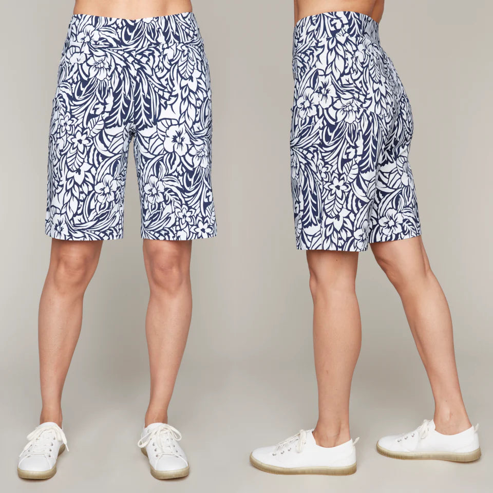 Carre Noir Tropical Pullon City Shorts