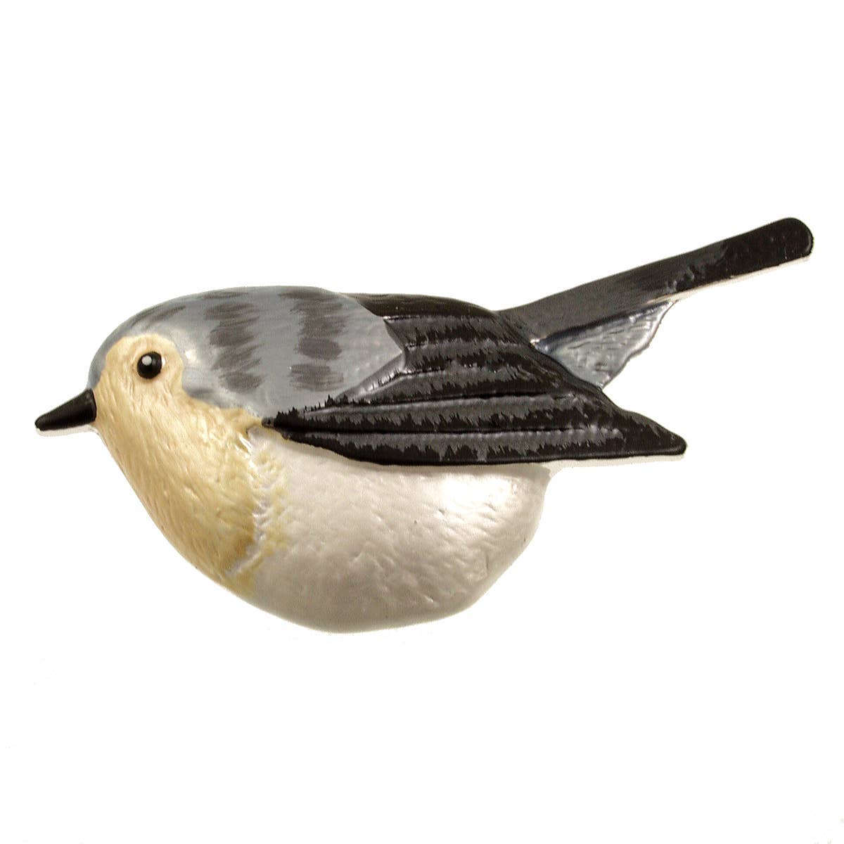 Magnetic Bird Brooches - Brown/Red, Silver/Blk, Silver/Blue