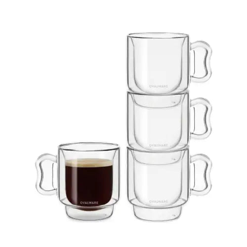 Ovalware Double wall Espresso Cups
