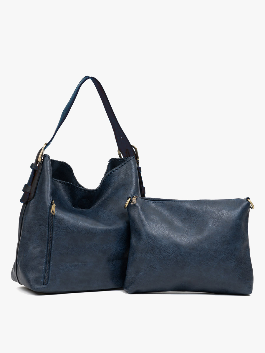 M1816A Alexa 2-in-1 Hobo Bag w/Dual Zip Compartments