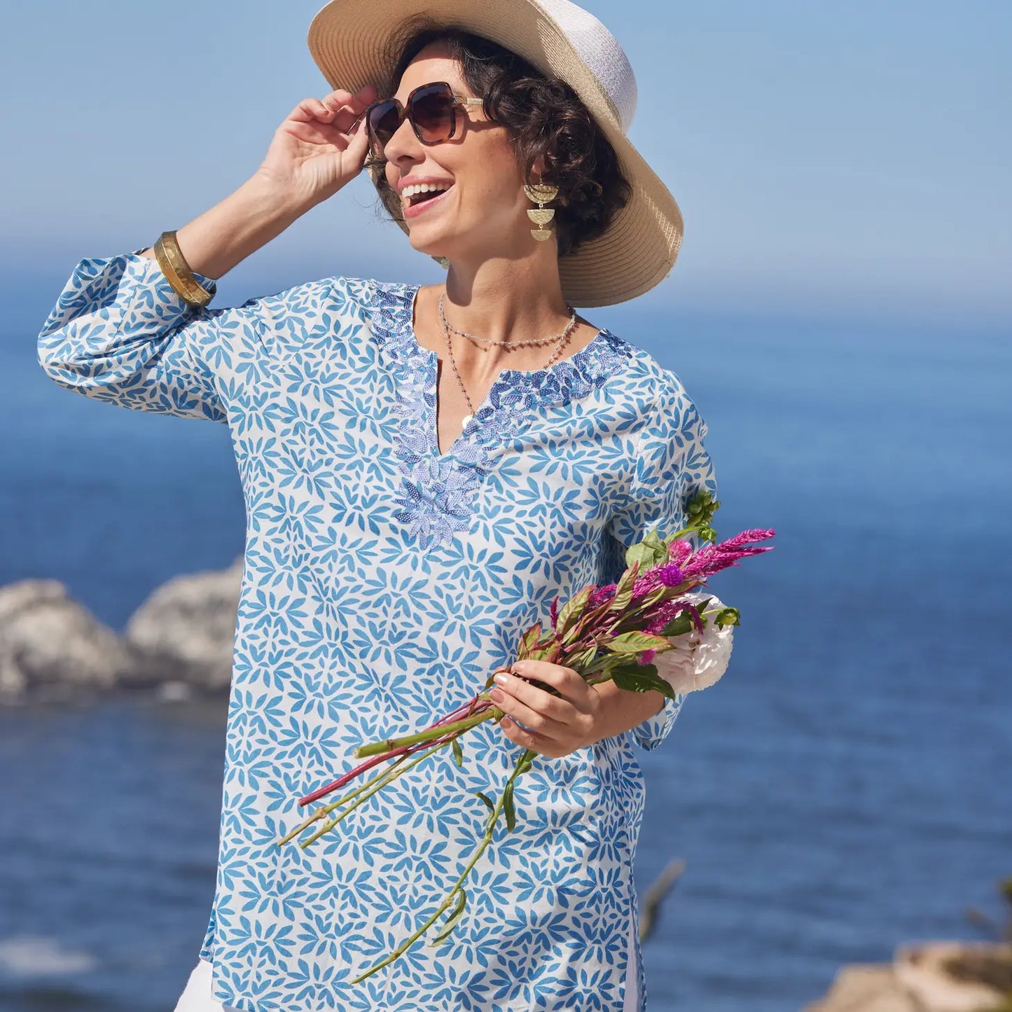 RFP Kurta Tunic Flora Blue