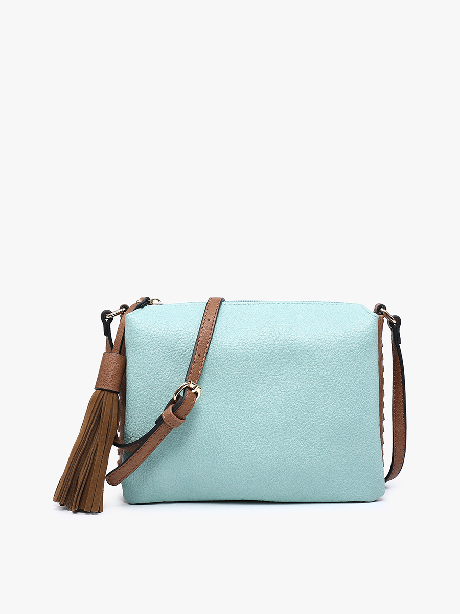 M1918 Sabrina 2 Tone Crossbody w/ 3 Compartments