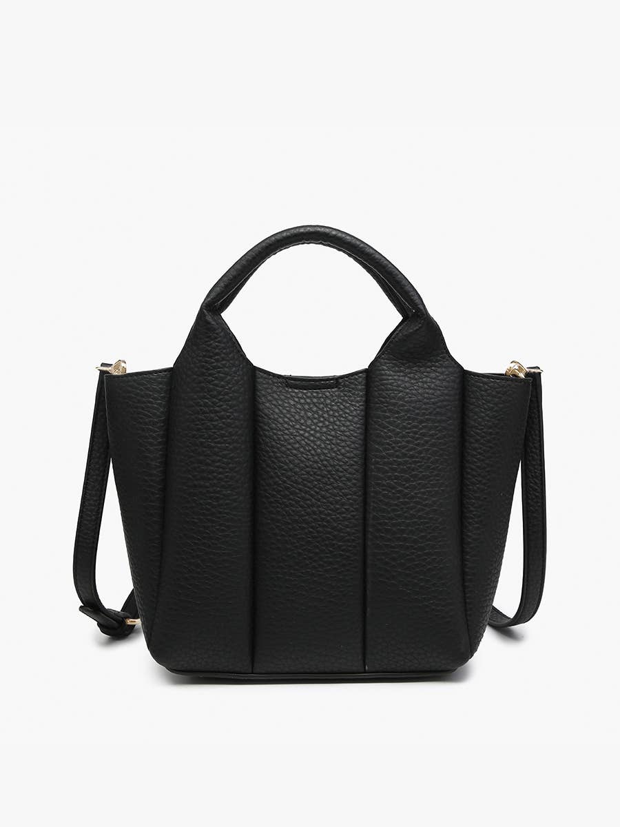 Jen & Co M2597 Maddox Paneled Satchel w/ Long Strap