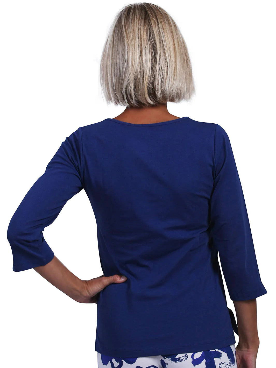 AnaClare Nicole V-Neck in Navy
