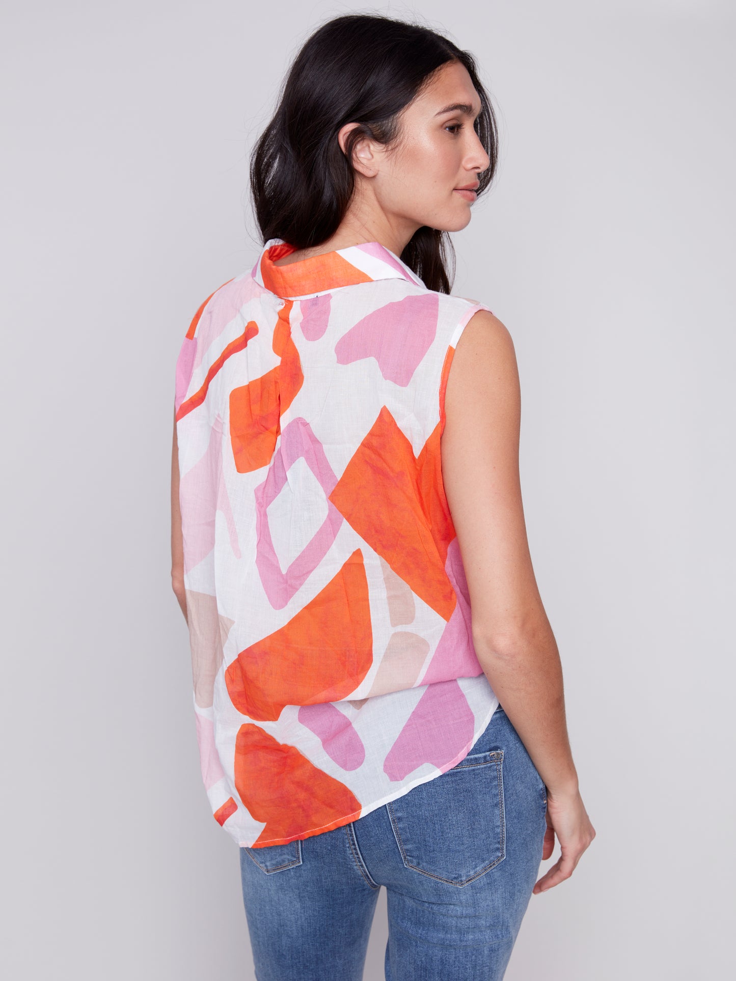 Charlie B Voile Sleeveless Top
