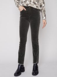 Charlie B Asymmetrical Hem Corduroys