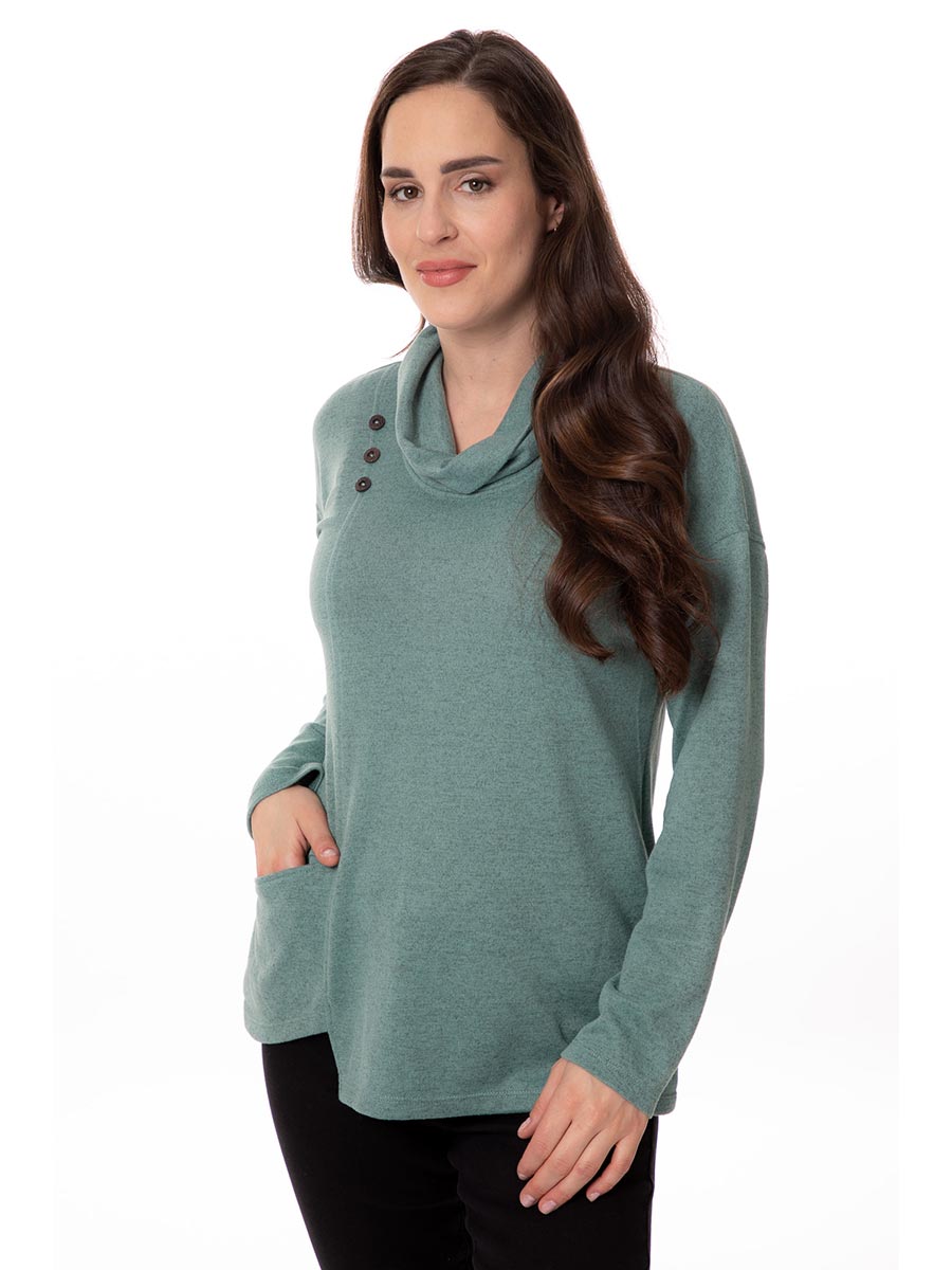 Bali Sage Cowl with Pocket