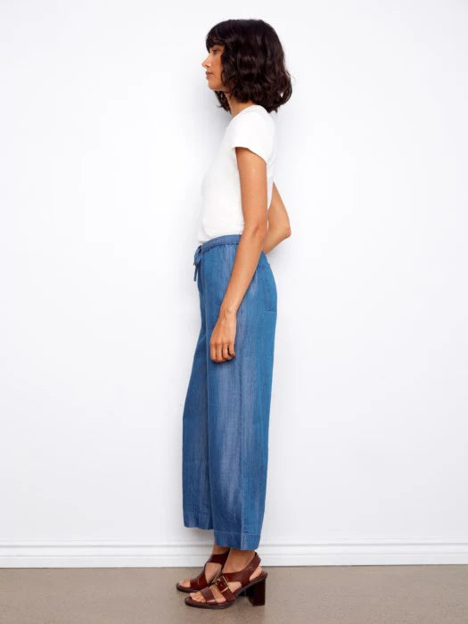 Charlie B Tencel Wide Leg Joggers