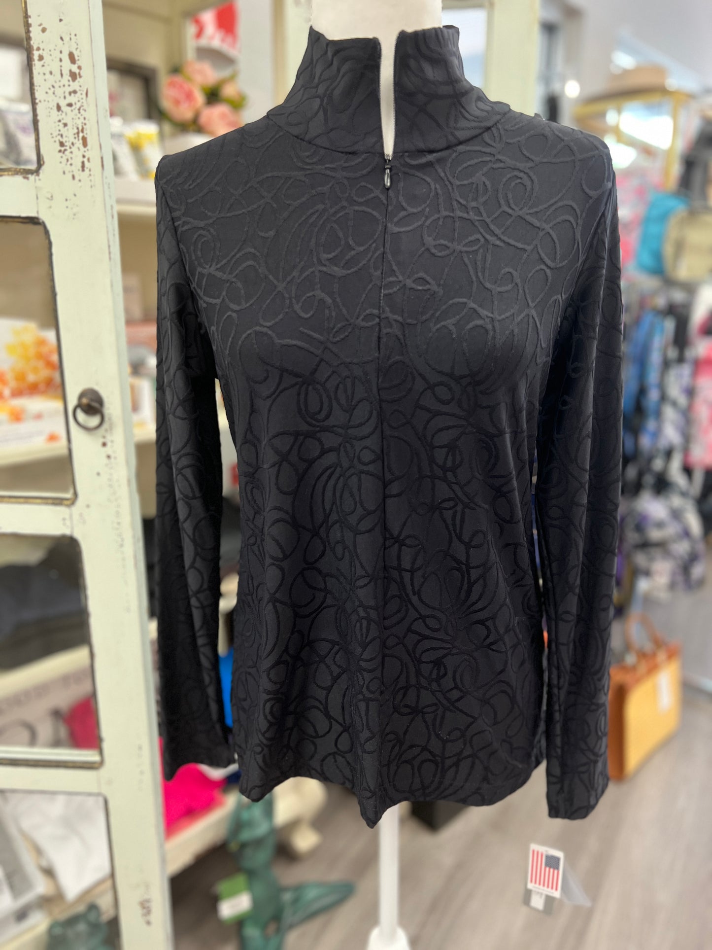 Sno Skins Black Scribble 1/4 Zip