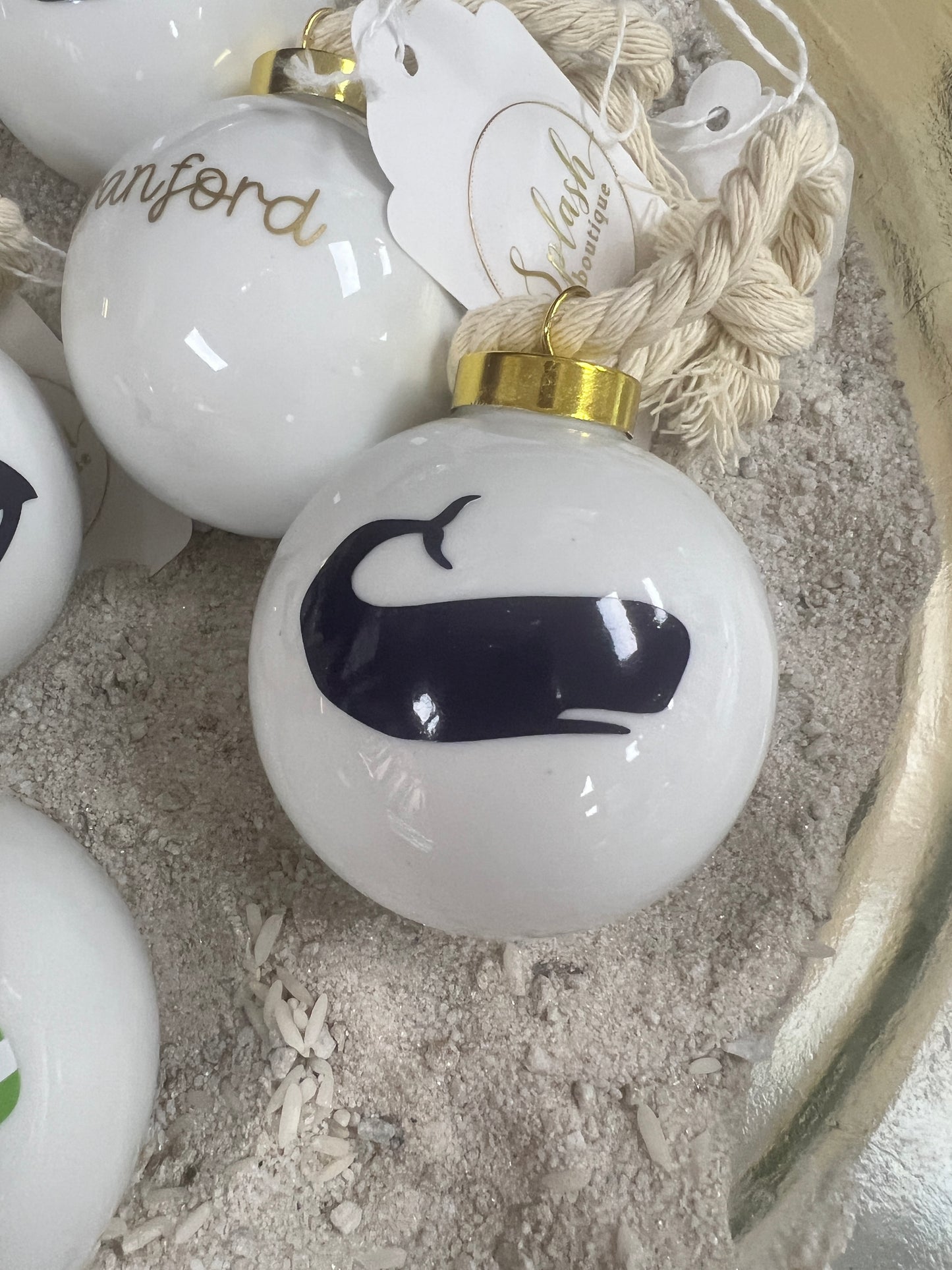Branford Glass Ball Ornaments