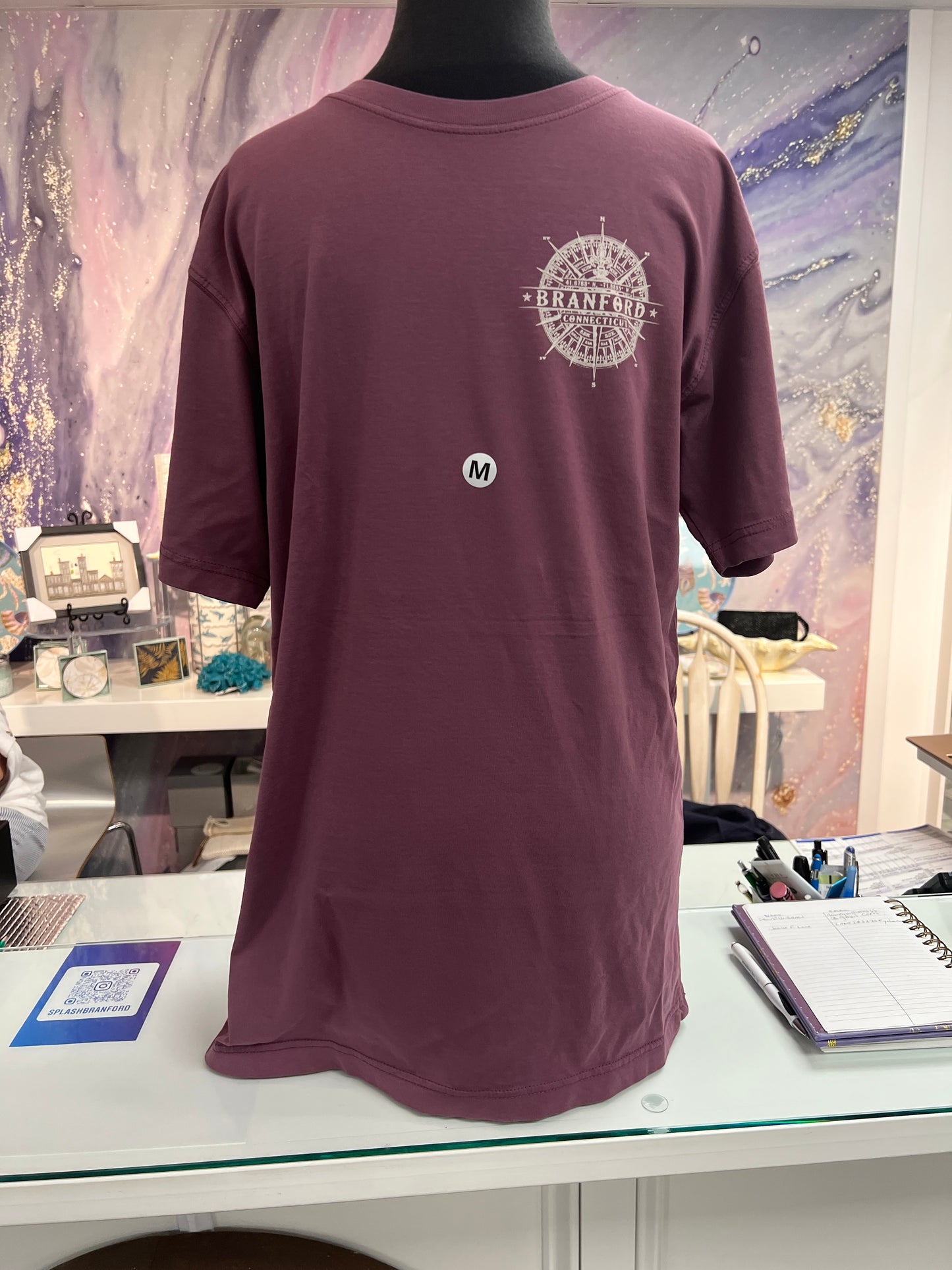 Branford Compass Plum Tee