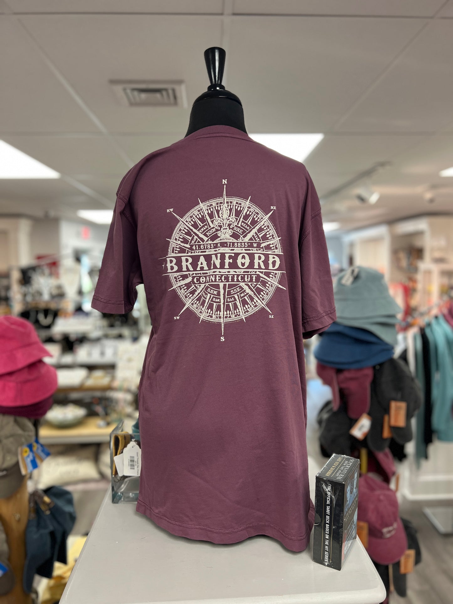 Branford Compass Plum Tee