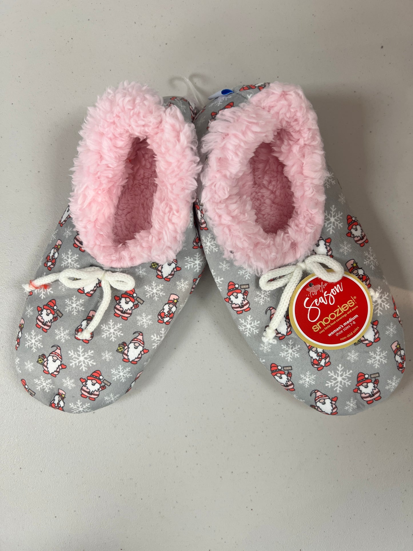 Snoozies Gnome Santa Slippers