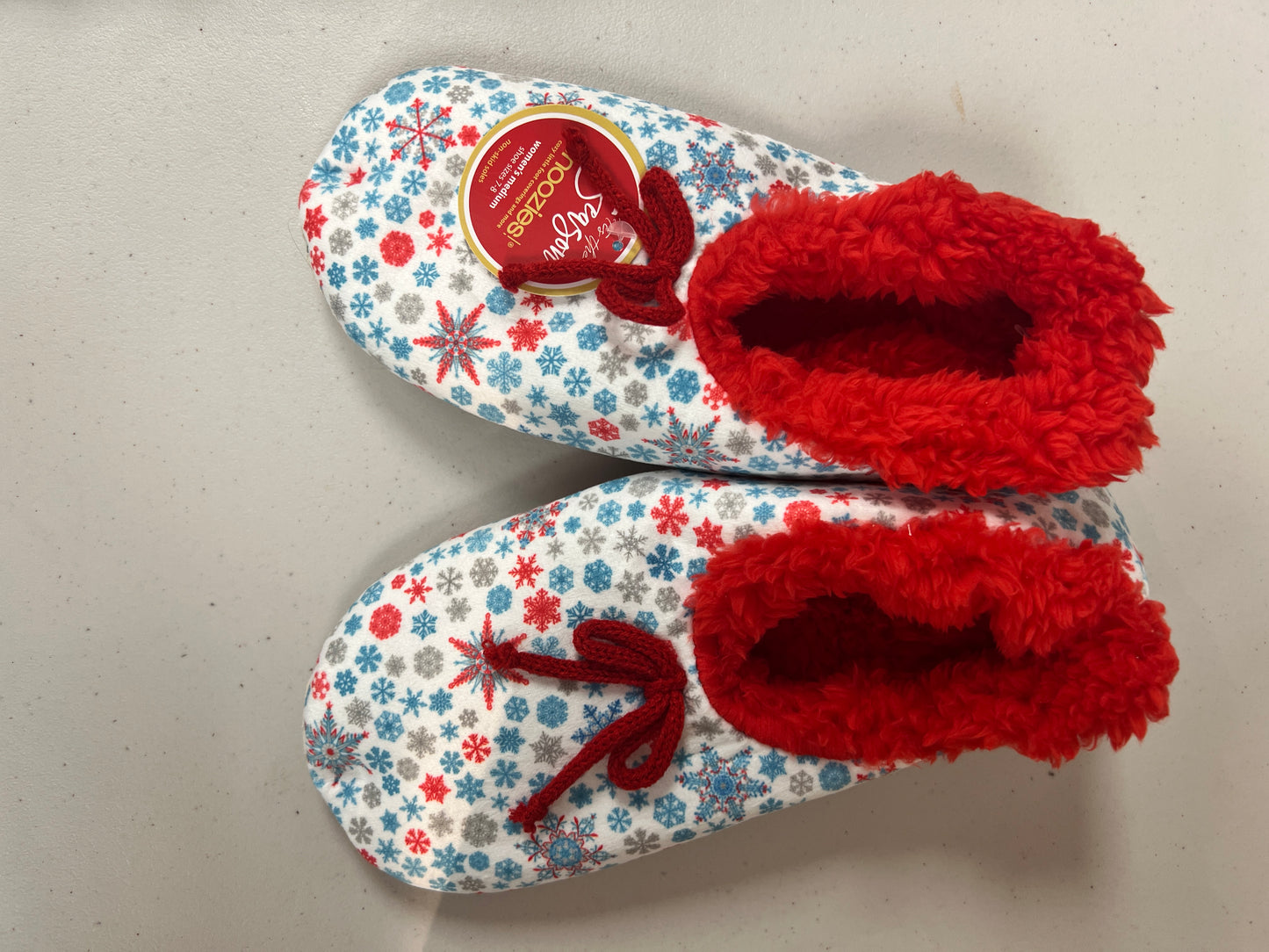 Snoozies Snowflake Slippers