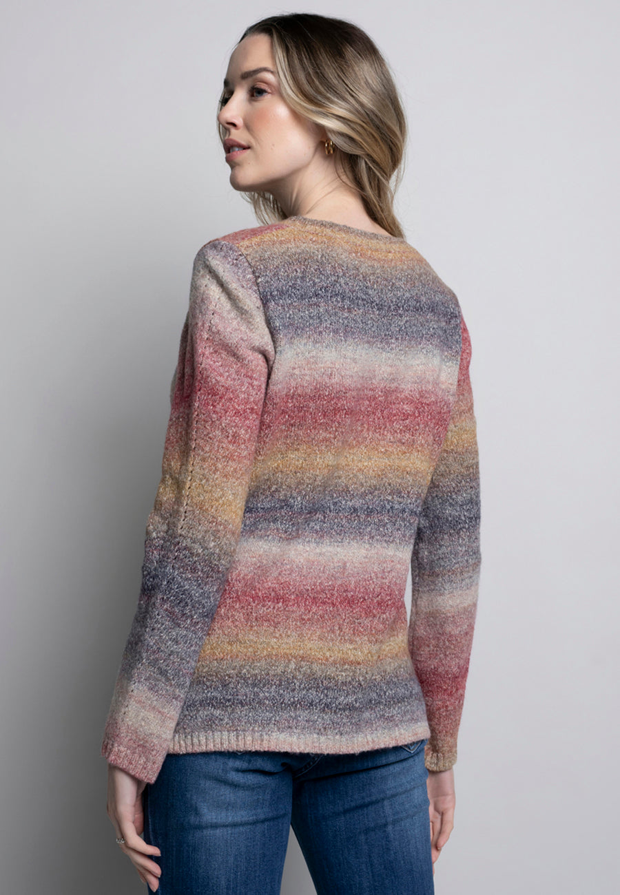 Picadilly Rosette Multi Sweater