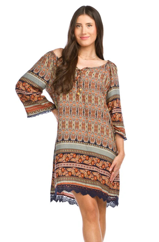 Papillon Global Print Dress