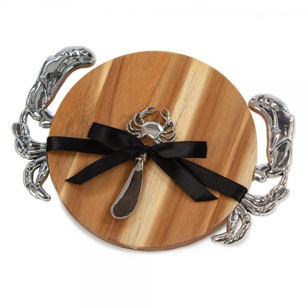 Oak and Olive Crab Cheese Board