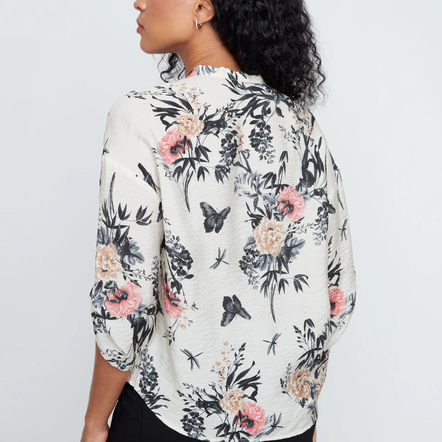 Renuar Butterfly Floral Blouse