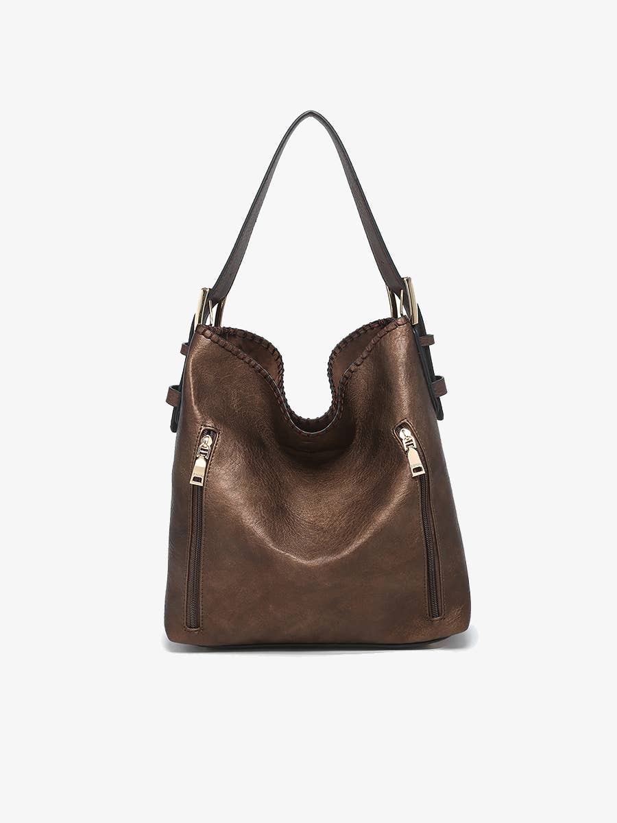 M1816A Alexa 2-in-1 Hobo Bag w/Dual Zip Compartments