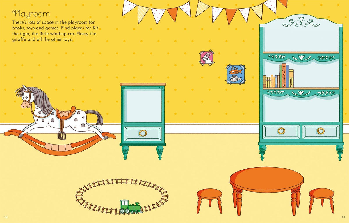 First Sticker Book Dollhouse : Usborne