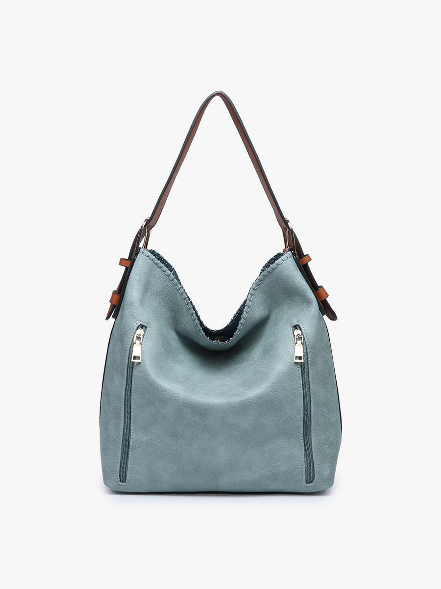 M1816A Alexa 2-in-1 Hobo Bag w/Dual Zip Compartments