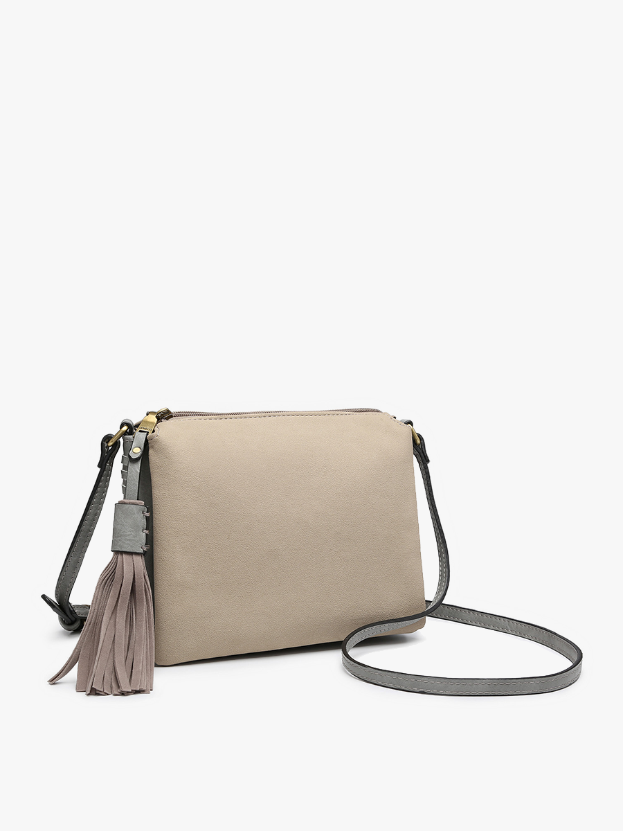 M1918 Sabrina 2 Tone Crossbody w/ 3 Compartments