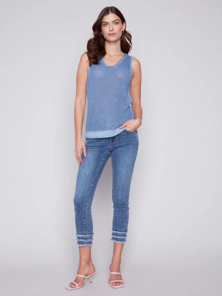 Charlie B Knit Tank Denim