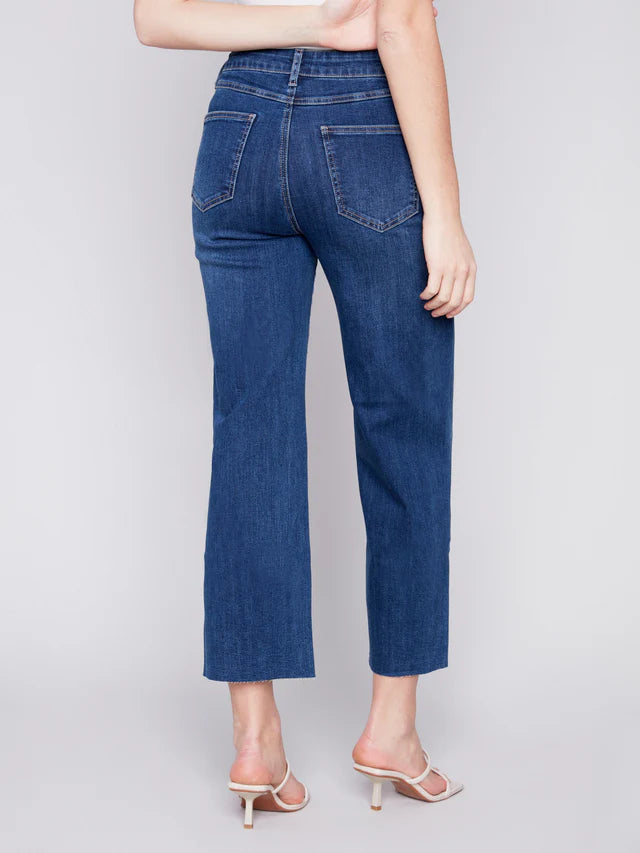 Chalrie B High Waist Flood Jeans