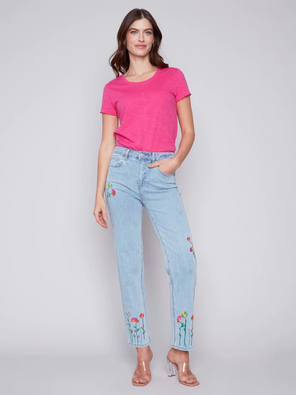 Charlie B Embroidered Jeans