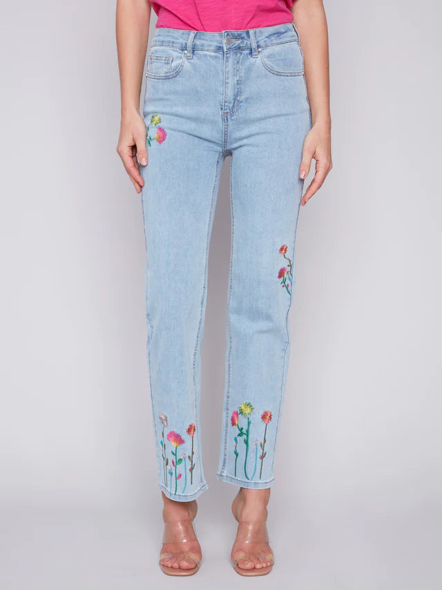 Charlie B Embroidered Jeans