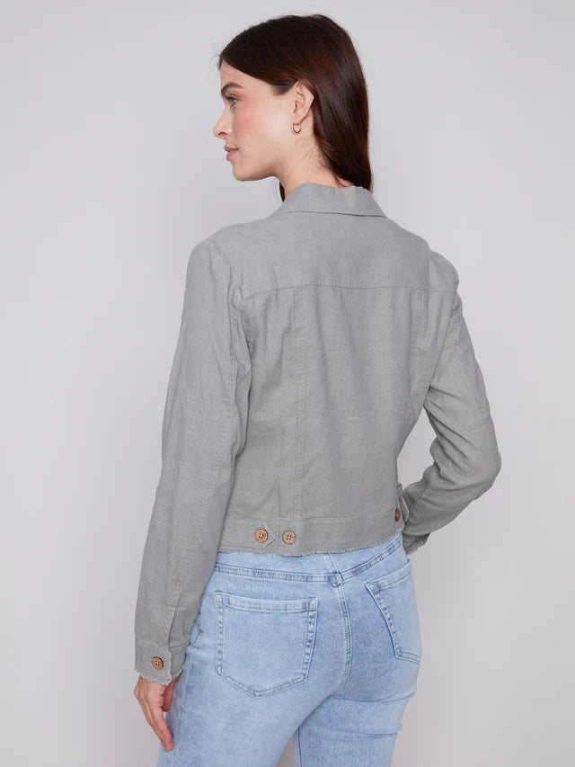 Charlie B Frayed Edge Jacket