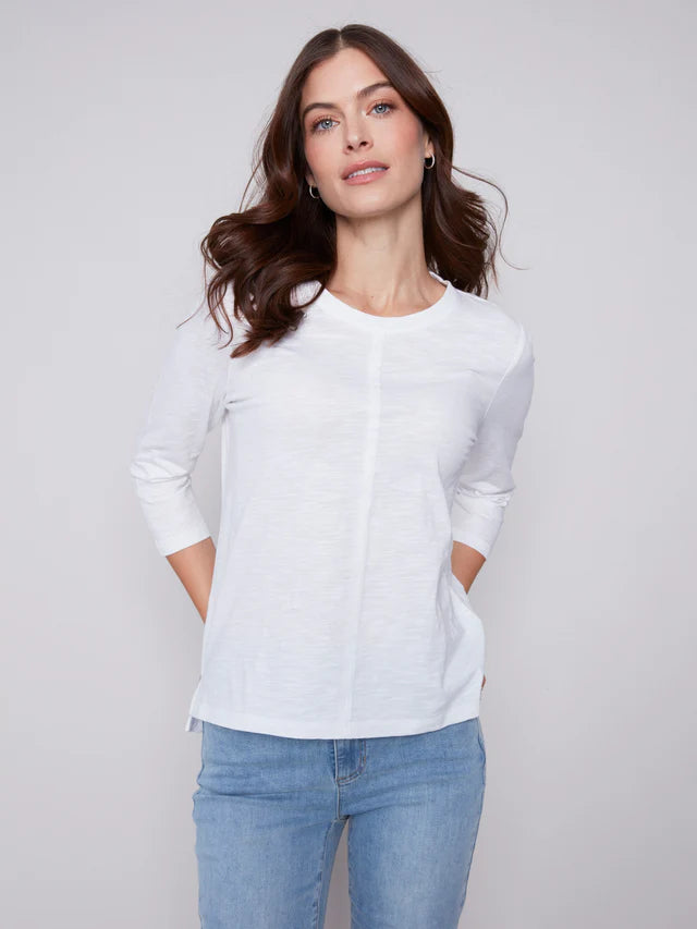 Charlie B Organic Cotton 3/4 Slve Top